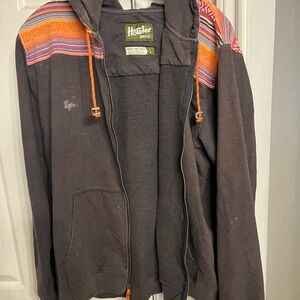 Howler Brothers Olive Green Label Hoodie